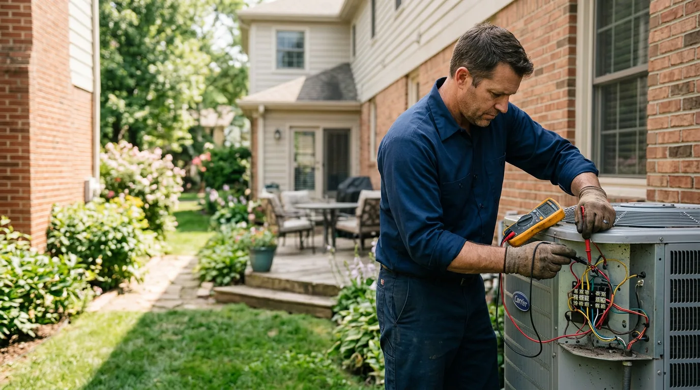 HVAC technician working near Morrisville, PA